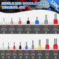 TE 1200PCS Double Wire Ferrule Terminals Kit Pre-Insulated Crimp Connector Set
