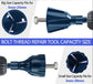 4Pcs Bolt Deburring Tool, External Chamfer Tool with Tungsten Carbide Blade for Removing Burr & Repairing Damaged Threads, Fits 1/8" to 1" (3-25mm), Hex Shank for Drill Use