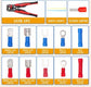 258pcs Crimp Terminal Kit with Quick Disconnect Terminals, Nylon Ties, and Wire Stripper