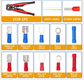 258pcs Crimp Terminal Kit with Quick Disconnect Terminals, Nylon Ties, and Wire Stripper