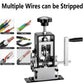 Manual Wire Stripping Machine, 0.06"-1" Wire Gauge Copper Wire Stripper, Drill Powered & Hand Crank Dual-Drive Cable Stripping Tool with Tungsten Blade, Wire Peeler for Scrap Copper Recycling