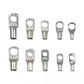 SC6-25 Series Copper Cable Lug Connectors, Silver-Tone, 60pcs