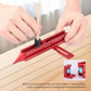 4 Sided Scribing Tool, Aluminum Alloy 4 Sided Scale Guiding Ruler, Leveling Ruler with Magnetic Base, Multi-Purpose Woodworking Marking Tool for DIY, Woodworking, Carpentry