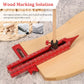 4 Sided Scribing Tool, Aluminum Alloy 4 Sided Scale Guiding Ruler, Leveling Ruler with Magnetic Base, Multi-Purpose Woodworking Marking Tool for DIY, Woodworking, Carpentry