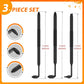 3Pcs Right Angle Offset Screwdriver Set - L Type 90 Degree Double End Screwdriver, 15mm Elbow Design, Low Profile Magnetic Offset Screwdriver for Tight Narrow Space
