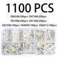 1100-Piece EN Tubular Bare Terminals and Crimping Pliers Set