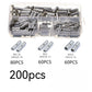 200PCS BN Copper Intermediate Connecting Terminals Cold-Pressed Terminals Copper Tubes