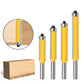 4 Pcs Profession Flush Trim Router Bit Set Bearing 8mm Shaft 12.7mm For Edging Copying Woodworking Plywood Trimming Flush Trim Cutter With Closed Bearing