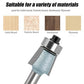 2Pcs Edges Banding Chamfer Router,1/4" Shank,19/32" Dia,1/2" Cut Depth 2-Blade Chamfer Router Bits,Forward & Reverse Carbide Woodworking Flush Trim Router Bit Set