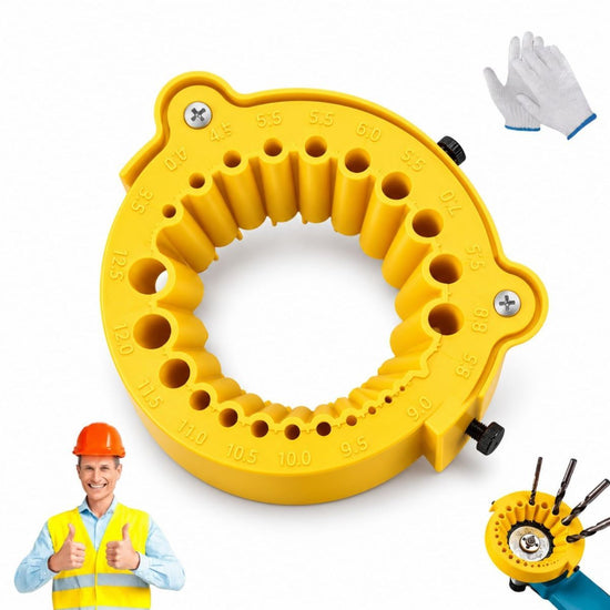 New Drill Bit Sharpening Jig,3.5-12.5mm Drill Bit Sharpener，Yellow Bench Grinder Drill Bit Sharpener Tool For Metalworking, Woodworking,Auto Repair & Workshops