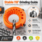 New Drill Bit Sharpening Jig,3.5-12.5mm Drill Bit Sharpener，Yellow Bench Grinder Drill Bit Sharpener Tool For Metalworking, Woodworking,Auto Repair & Workshops