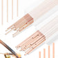 40Pcs 15% Silver Brazing Rods, Silver Solder Phos Copper Brazing Alloys Flat and Round Welding Rods for Air Conditioning Refrigerator Cold Storage HVAC Units (BCuP-2 20Pcs, BCuP-5 20Pcs)