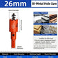 26mm Bi-Metal M42 High Speed Steel Hole Saw | with Pilot Drill Bit, Smooth Cutting Edge for PVC, Drywall, Wood, Plastic, Gypsum Board, Rubber, Thin Metal