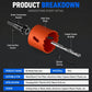 80mm Bi-Metal M42 High Speed Steel Hole Saw | with Pilot Drill Bit, Smooth Cutting Edge for PVC, Drywall, Wood, Plastic, Gypsum Board, Rubber, Thin Metal