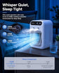Portable Air Conditioners, Personal Cooling Fan with Humidifier, Rechargeable Mini Air Cooler for Car, Mini Air Conditioners with 2 Speeds for Home, Office, Bedroom, Camping