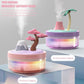 Mini Portable Desktop Humidifier, Pink For Bedroom, With Cherry Tree, Quiet, Cool Mist, Auto Off, 7 Colors Night Light, 320ml, Home Office Travel
