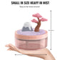 Mini Portable Desktop Humidifier, Pink For Bedroom, With Cherry Tree, Quiet, Cool Mist, Auto Off, 7 Colors Night Light, 320ml, Home Office Travel