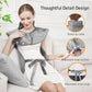 Fast Heating Electric Heating Pad for Neck and Shoulder and Back with 6 Heating Settings & 4 Timer, Large Size Heated Wrap with Auto Shut Off & Machine Washable (Silver Gray, 37x24 inch)