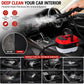Versora Pro Car Steam Cleaner, 2500W Steam Cleaner, Lightweight High-Temp Steamer for Auto Detailing, Sofa, Tile & Grease, Large Tank + Brush Heads Included  - Red