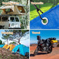 Bungee Cords with Carabiner Hooks Heavy Duty, Outdoor Black Bungee Straps, Strong Industrial Grade Elastic Bungee Rope for Securing Tarps, Luggage, Tents，Bikes, 12in + 24in + 48in，8pcs