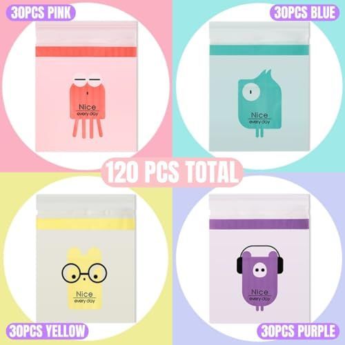 120pcs Car Trash Bag, Stick-on Disposable Trash Bag | Leakproof Vomit Bags for Car, Kitchen, Travel, Camping, Bedroom, Study Room, Office