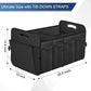 Car Trunk Organizer, Trunk Storage Organizer with 72L Large Capacity Waterproof Collapsible and 11 Pockets, Trunk Organizer for Suv/Jeep/Sedan, Large Size, Black