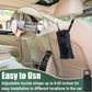 2 PCS Car Trash Bags, Car Accessories Washable Garbage Bag Hanging | Detachable Trash Can with Top Elastic Vent & Sticky Strap Bottom Opening, Seat Back Tash Bag for Cars,Travelling,Outdoor