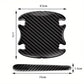 TPU Carbon Fiber Like Car Door Handle Cup Protective Sticker-8 PCS | Auto Door Paint Guard Car Door Cup Scratch Protection Films with Sport Style Carbon Look, Universal Door Handle Cups Protective Pad