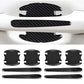 TPU Carbon Fiber Like Car Door Handle Cup Protective Sticker-8 PCS | Auto Door Paint Guard Car Door Cup Scratch Protection Films Universal Door Handle Cups Protective Pad
