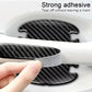 TPU Carbon Fiber Like Car Door Handle Cup Protective Sticker-8 PCS | Auto Door Paint Guard Car Door Cup Scratch Protection Films Universal Door Handle Cups Protective Pad