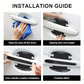 TPU Carbon Fiber Like Car Door Handle Cup Protective Sticker-8 PCS | Auto Door Paint Guard Car Door Cup Scratch Protection Films Universal Door Handle Cups Protective Pad