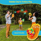 LED Toss and Catch Ball Game Set - 1 LED and 1 Regular Suction Cup Ball with 2 Easy-Grip Gloves - Beach Sports Toys for Kids - Outdoor Games for Backyard or Park - Easter Gift for Kids