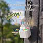 4PCS Cat Keychain Sound Fidget Toys, Rechargeable Anxiety Relief Keychain Buttons with Colorful Lights & Sound Effects, Cute Stress Relief Clicker Toy for Adults, April Fools’ Day Prank Novelty Gift