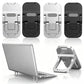 4 Pcs Portable Keyboard Riser Set Mini Adjustable Keyboard Stand Ultra-Thin Key Board Lift with 2 Angle Settings Ergonomic Keyboards Riser Desk for Laptops, Silver & Black