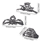 3PCS Black Spider Web Skeleton Hand Skull Hair Claw Clips for Women And Girls, Hiphop Metal Large Medium Size for Thick Thin Hair, Headband Barrette for styling Hair Accessories Party Gift (Black)