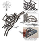 3PCS Black Spider Web Skeleton Hand Skull Hair Claw Clips for Women And Girls, Hiphop Metal Large Medium Size for Thick Thin Hair, Headband Barrette for styling Hair Accessories Party Gift (Black)