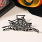 3PCS Black Spider Web Skeleton Hand Skull Hair Claw Clips for Women And Girls, Hiphop Metal Large Medium Size for Thick Thin Hair, Headband Barrette for styling Hair Accessories Party Gift (Black)