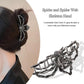 3PCS Black Spider Web Skeleton Hand Skull Hair Claw Clips for Women And Girls, Hiphop Metal Large Medium Size for Thick Thin Hair, Headband Barrette for styling Hair Accessories Party Gift (Black)