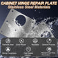 Cabinet Hinge Repair Plate, Hinges Repair Fixing Plate Cabinet Repair Board | 6 Pcs Stainless Steel Hinge Repair Brackets Kit,Kitchen Cupboard Door Hinge Repair Plate Kit with Screws Large Universal