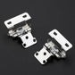 Semi-Overlay 1/2 inch Self-Closing Hinges, 10 Pack, Self-Closing Design, Face Frame Door Fit, Half Wrap-Around Cabinet Hardware Hinges, Kitchen Cabinet Face Mount - Polished Chrome