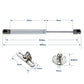 4 PCS, 150N/33 LB Silver Cabinet Gas Struts Lid Support, 10 Inch | Soft Open Doors, Kitchen Cabinets, Gas Shock Replacement, Lift Support Hinges, Cabinet Lids, Door Lifts, Hardware Update
