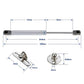 4 PCS 50N/11.2 LB Silver Cabinet Gas Struts Lid Support, 10 Inch | Soft Open Doors, Kitchen Cabinets, Gas Shock Replacement, Lift Support Hinges, Cabinet Lids, Door Lifts, Hardware Update