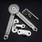 2 Packs Cabinet Cupborad Furniture Door Lift Stay Support Hinge Damper - Support Up to 100KG - Opening Angle 75°/90°/110° - Come with Hex Key