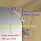 2 Packs Cabinet Cupborad Furniture Door Lift Stay Support Hinge Damper - Support Up to 100KG - Opening Angle 75°/90°/110° - Come with Hex Key