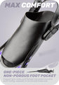Purple Adjustable Open Heel Snorkel Fins, Travel-Size Short Swim Flippers for Snorkeling, Diving & Swimming, Adult Men & Women（S/M）