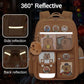 Cute Capybara Backpack with Chic Case and More Pins Ita Bag Cartoon Laptop Travel Utility Funny Going Out Casual Bag(Khaki)