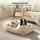 Dog Bed Soft Dog Bed Rabbit Velvet Dog Bed Teddy Fabric Dog Bed Cozy Dog Bed - Beige - Size 36in*27in
