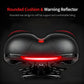 Bike Saddle with Rechargeable Taillight: 21×25×11cm Silicone Seat, 700g, Wrench Included for Aussie Cyclists