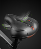 Bike Saddle with Rechargeable Taillight: 21×25×11cm Silicone Seat, 700g, Wrench Included for Aussie Cyclists