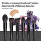 Black Professional Makeup Brush Set (18-Piece): Cruelty-Free, Versatile for Foundation, Blush & Eyeshadow, Ideal for Aussies